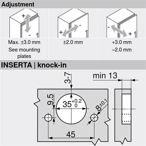 Blum Clip Top Overlay 110 Degree Blumotion Cabinet Hinge 71B3590 Black