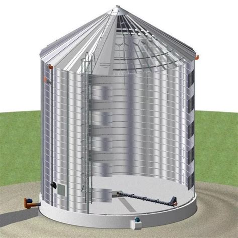 500mt Hopper Bottom Silos For Maize Rice Wheat China Grain Silos