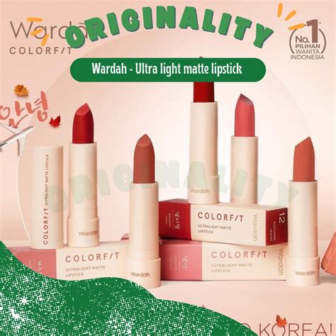 Jual Originality WARDAH COLORFIT ULTRALIGHT MATTE LIPSTICK KOREA