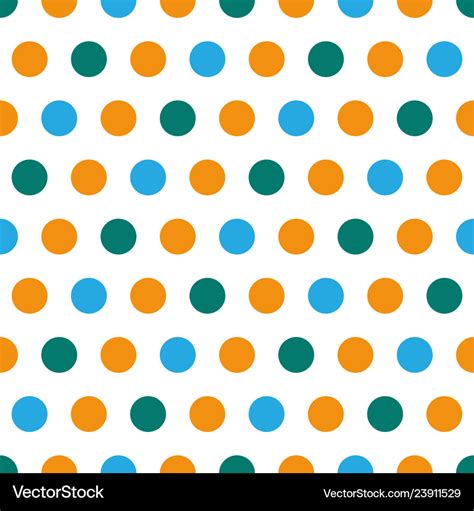 Blue And Orange Polka Dot Dots Dotted Royalty Free Vector