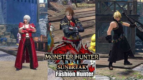 Mhr Sunbreak Fashion Hunter Azure Armor Set Youtube