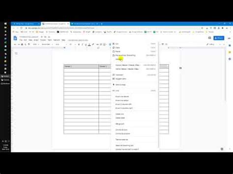 How To Make Sticky Repeat Header Row Of Google Docs Table YouTube