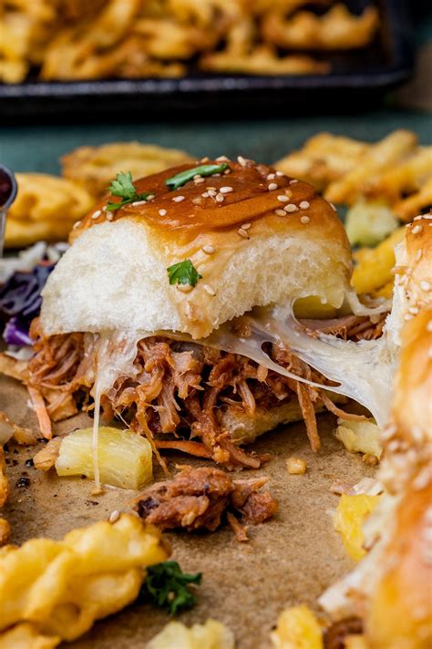 Hawaiian Pulled Pork Sliders Recipe Tastes Of Lizzy T