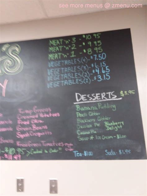 Menu At Emmas Southern Cuisine Restaurant Gardendale