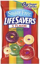 Lifesavers 5 Flavor Sugar Free 2.75 oz Bag | Hard Candy | SweetServices.com