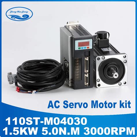 Cnc Servo Kit 1 5kw Servo Motor Three Phase Motors 3000rpm 110st M04030 And Servo Driver Ac