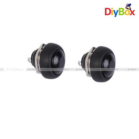 12mm Waterproof Momentary Onoff Push Button Mini Round Switch Black Ebay