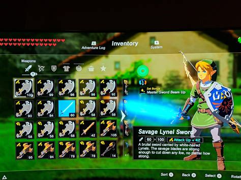 Zelda Tears Of The Kingdom Master Sword Stats Image To U