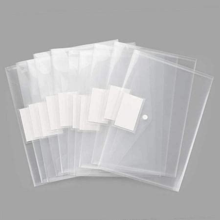 Plastic Envelopes Poly Envelopes, Clear Document Folders US Letter A4 ...