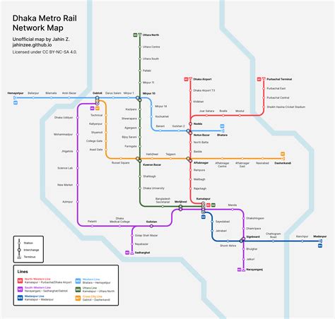 I made an unofficial Dhaka Metro Rail map, in the style of the Sydney ...