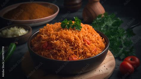 Jollof rice is a popular dish eaten in West African countries ...