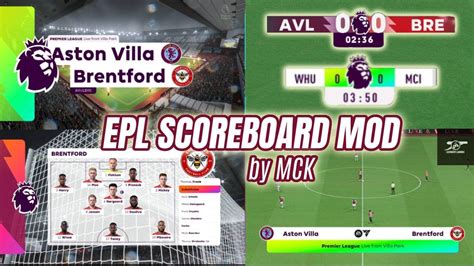 FIFA 23 MOD EPL SCOREBOARD UPDATE ADBOARD BUMPER LINE UP By MCK