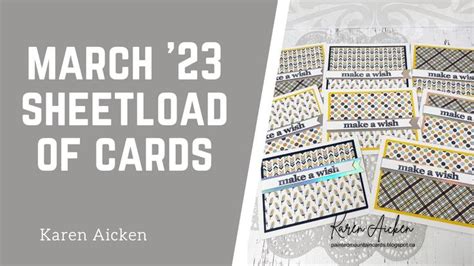 March 2023 SheetLoad Of Cards SLCTMar2023 Cards Birthday Cards