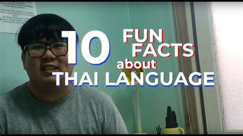 10 Fun Facts About Thai Language Kevinxladd Vlogs 8 2018 Youtube