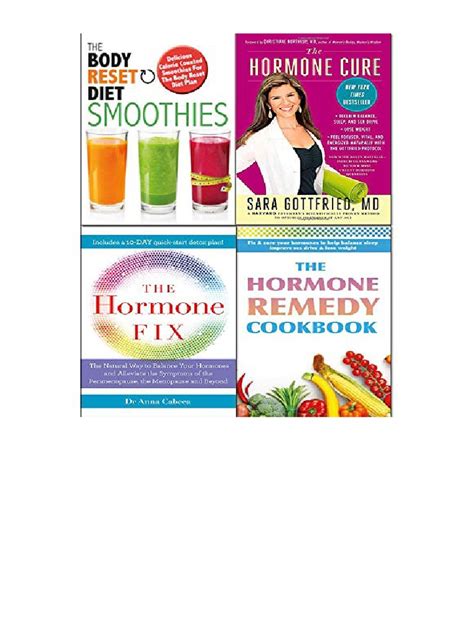 Hormone Cure Body Reset Diet Smoothies Hormone Fix And Remedy Cookbook 4 Books Collection Set