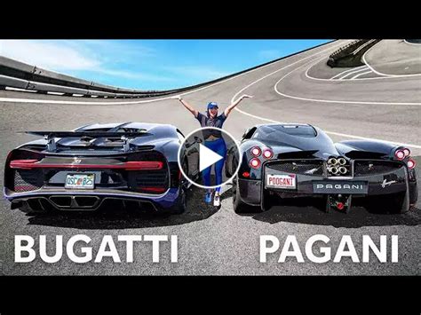 Bugatti Chiron vs Pagani Huayra TRACK RACE!