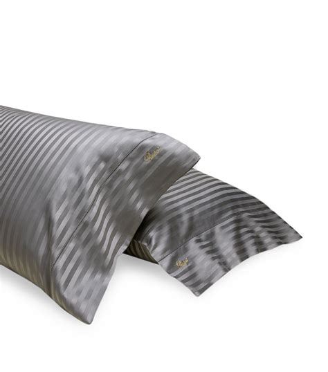 Pratesi Raso Rigato Grey Sham Cm X Cm Harrods Us