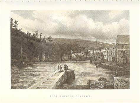 Looe Harbour Cornwall Antique Print Maps And Antique Prints