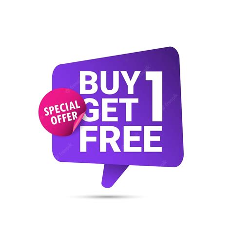 Premium Vector Buy 1 Get 1 Free Design Template