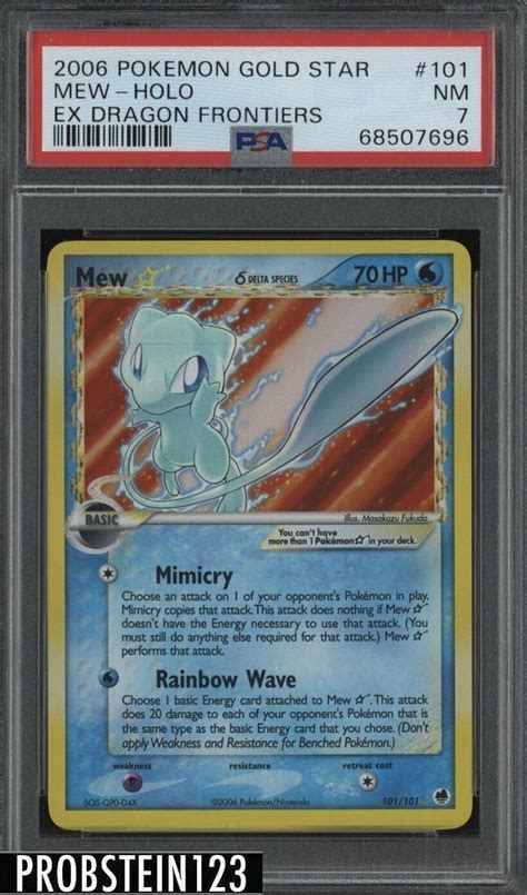 Pokemon Gold Star Mew Holo Ex Dragon Frontiers Nm Values Mavin