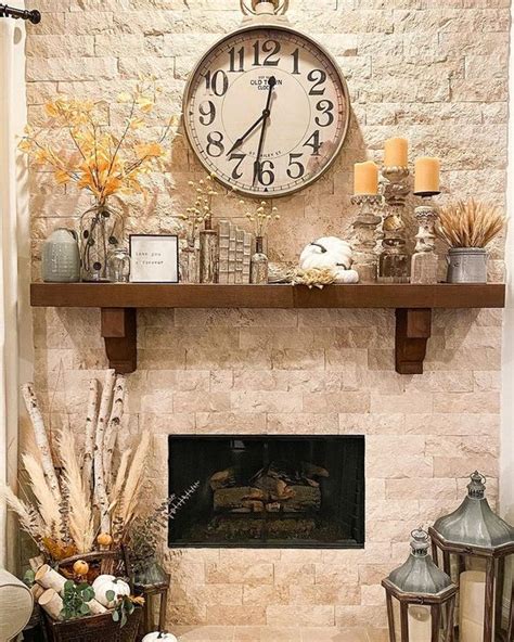 18 Stunning Farmhouse Fall Mantel Decor Ideas