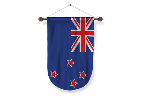 New Zealand Country Flag Pennant Png Basket