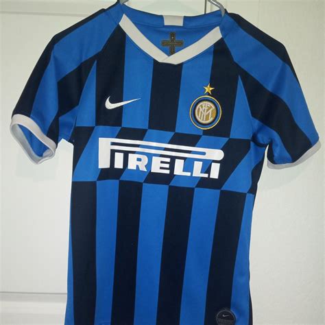 Inter Milan kid size jersey home kit willing to... - Depop