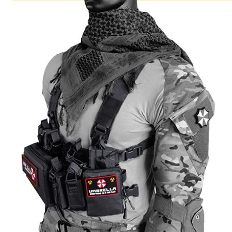 Colete T Tico Peito Rig Saco Spiritus Airsoft Ca A Colete Molle Coldre