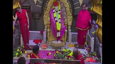 Shirdi Saibaba Live Darshan Samadhi Mandir Shirdi Th August