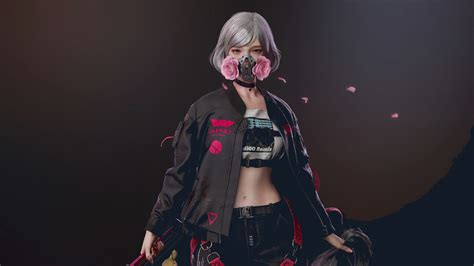 Cyberpunk Girl Gas Mask 4k Hd Wallpaper Rare Gallery