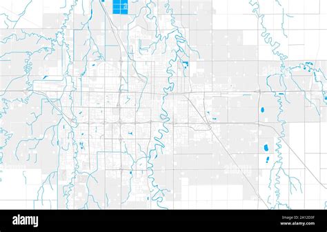 Rich detailed vector area map of Fargo, North Dakota, USA. Map template ...