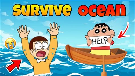 Shinchan And Nobita Survive In Tsunami Shinchan And Nobita Game