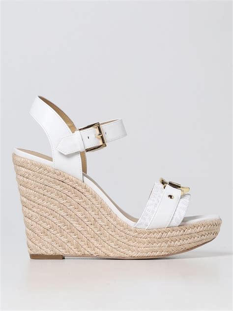 Michael Kors Wedge Shoes For Woman White Michael Kors Wedge Shoes