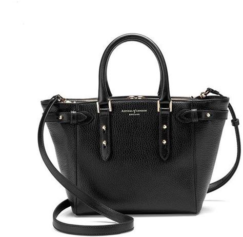 Aspinal Of London Women S Marylebone Mini Tote Bag Black Pebble Black