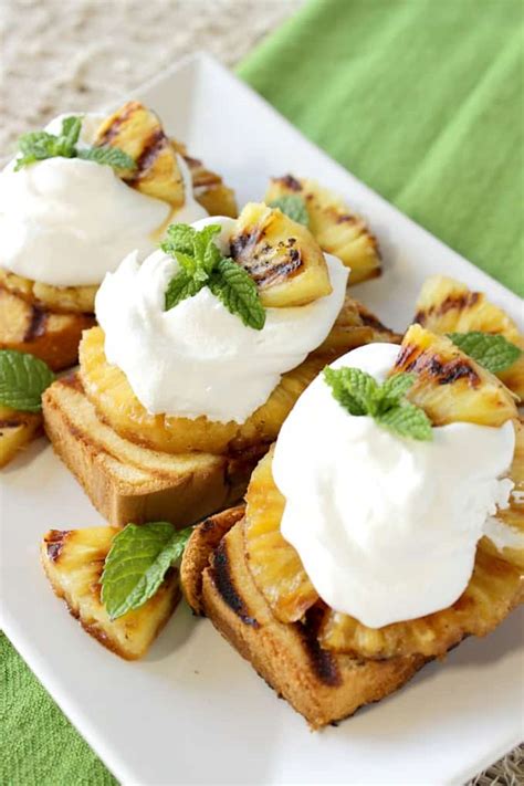 Grilled Pineapple Pound Cake Recipe - Kudos Kitchen by Renee