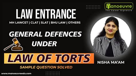 Legal Aptitude Law Of Torts General Defences Under The Law Of Torts