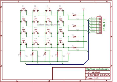 4x4 Keypad Schematic Keypad 4x4 Configuration Datasheet Ardu