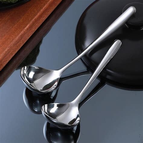 Pack Long Handle Soup Spoon Hot Pot Colander Strainer Spoon Tablespoons Size L Big W