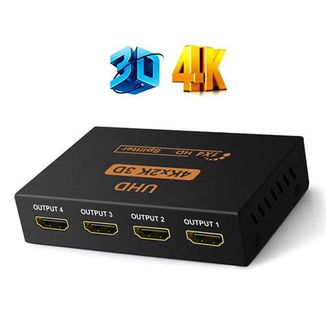 Buy 4k Hdmi Compatible Splitter 1x4 Full Hd 1080p Video Hdmi Compatible