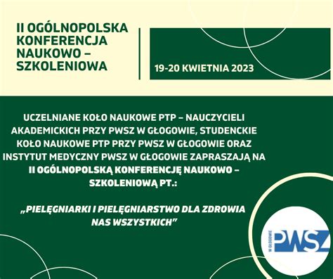 II Ogólnopolska Konferencja Naukowo Szkoleniowa w Głogowie