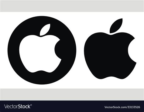 White Apple Logo Vector