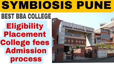 Symbiosis Pune Fees Symbiosis Pune Admission Process 2022 Symbiosis