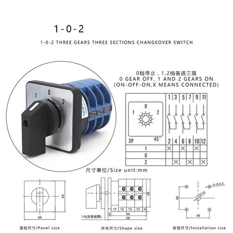 Selector Posiciones De Amperes Switch Interruptor