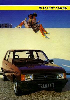 Motor Lit De Talbot Samba Brochure 1985