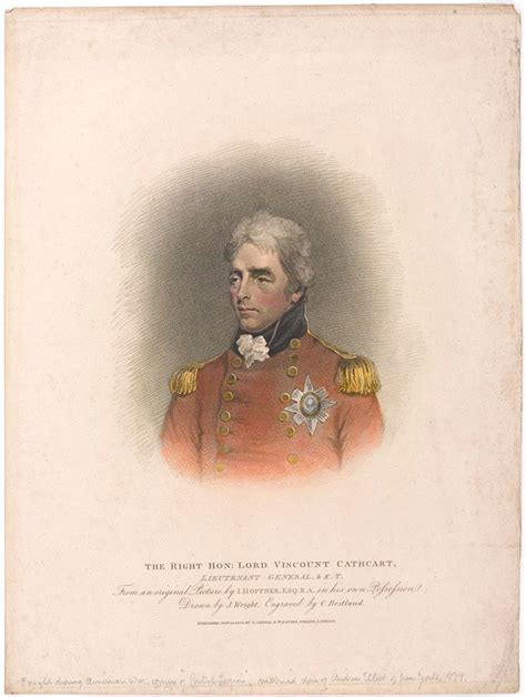 The Right Hon Lord Viscount Cathcart Lieutenant General K T