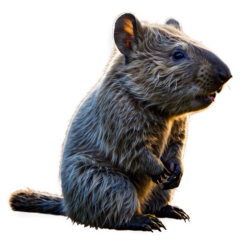 Download Wombat Side View Png 20