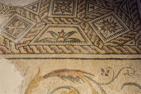 Ancient roman mosaic floor editorial photography. Image of domus ...