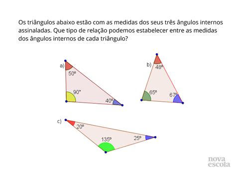 Soma Das Medidas Dos Ngulos Internos De Um Tri Ngulo Qualquer Planos