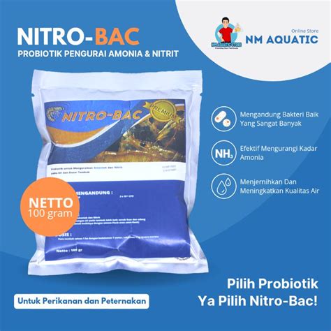 Jual NITRO BAC Probiotik Nitrobacter Nitrosomonas Pengurai Amoniak