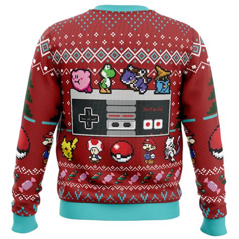 Nintendo Controller Ugly Christmas Sweater - Anime Ape